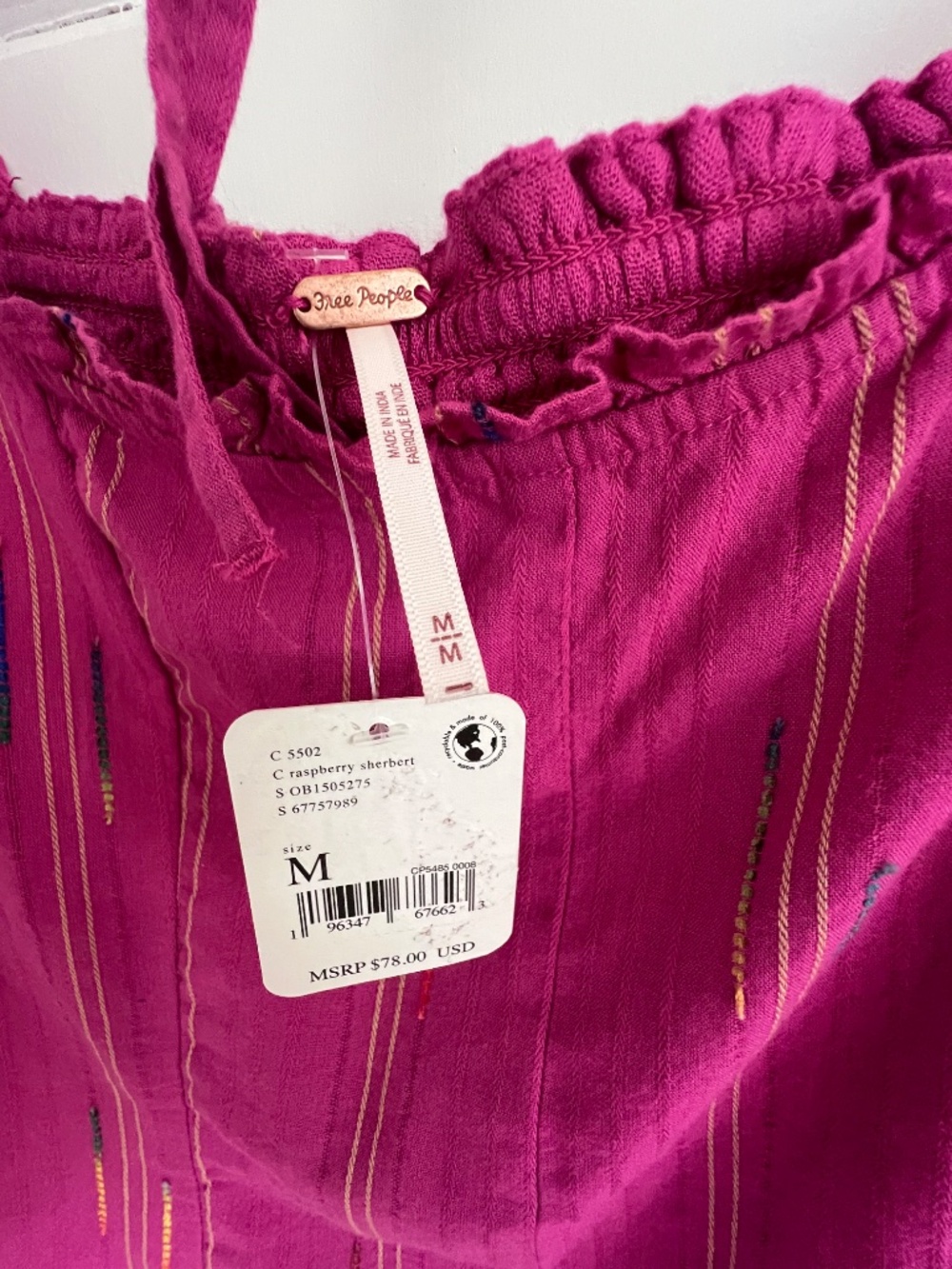 Free People Serotonin Smocked Puff Sleeve Top - Picture 7 of 9